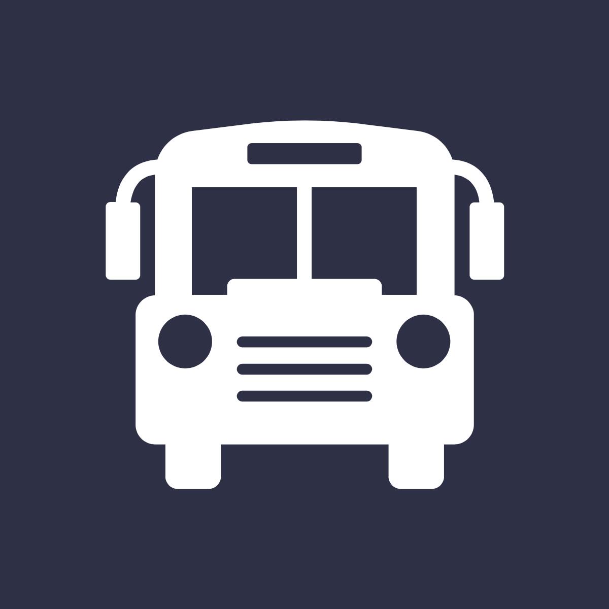 Transportation bus icon